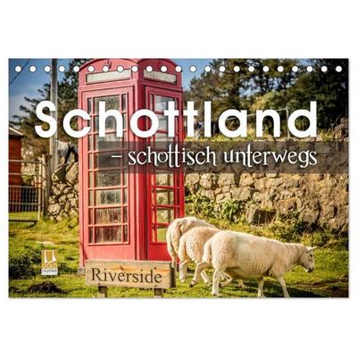 Schottland – schottisch unterwegs (Tischkalender 2027 DIN A5 quer), CALVENDO Monatskalender