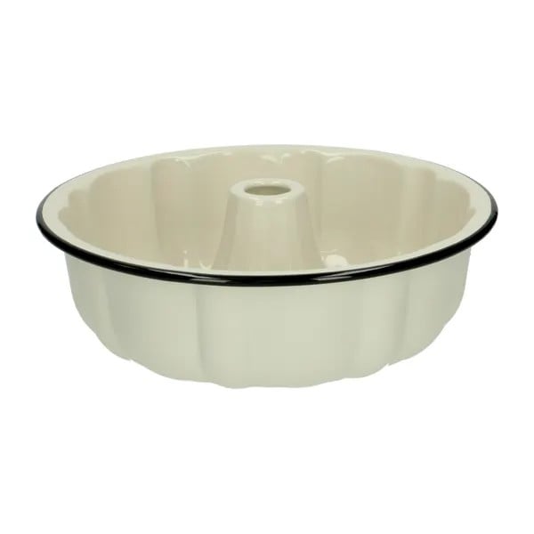 Dille & Kamille Emaille Tulbandvorm Zwart/Wit Ø 25 cm