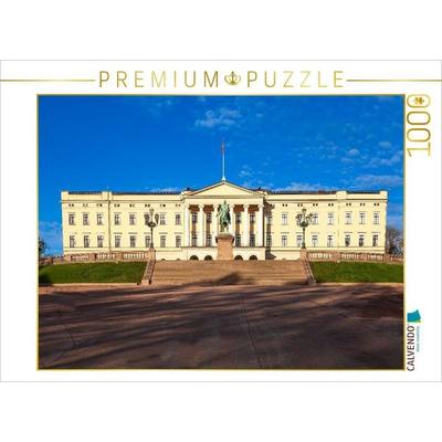 CALVENDO Puzzle Königliches Schloss, Oslo | 1000 Teile Lege-Größe 64 × 48 cm Foto-Puzzle für glückliche Stunden