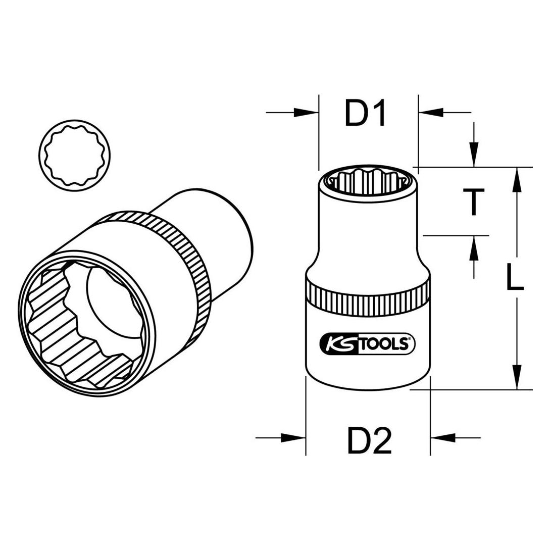 KS Tools 917.1483-E (9/16") (917.1483-E)