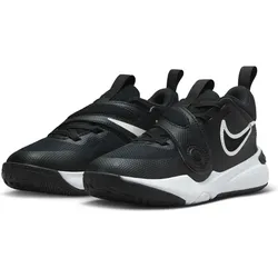 NIKE Team Hustle D 11 Basketballschuhe jüngere Kinder 002 - black/white 28.5