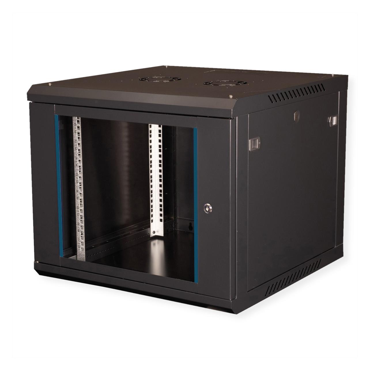 Value 19-Zoll Wandgehäuse 9HE 600x600mm schwarz, Bausatz (9 HE, 19 Zoll Rack) (26990829)