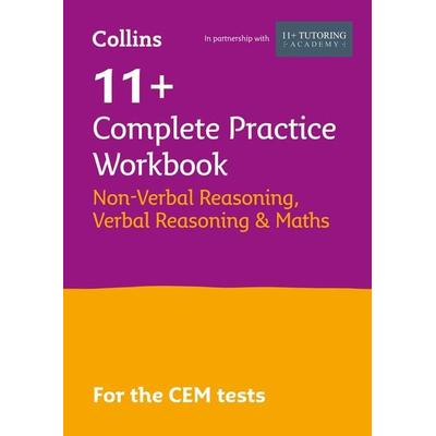11+ Verbal Reasoning, Non-Verbal Reasoning & Maths Complete Practice Workbook, Taschenbuch von Collins 11,Philip McMahon,The 11 Plus Tutoring Academy,
