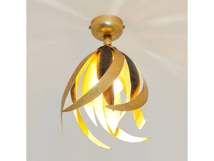 Design plafondlamp Prospero, dimbaar, messing / goud, Woon-/ Eetkamer, metaal, Design, plafondlamp design
