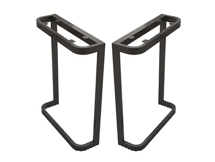 JIiopCFegh Tischbeine, 2er-Set mit verstellbaren Schutzfüßen(Black,80x45cm)