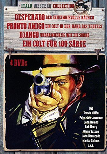 Mario Lanfranchi - Italo-Western Collection (4er-Schuber: Desperado - Pronto Amigo - Django - Ein Colt für 100 Särge) [4 DVDs] - Preis vom 10.10.2026 11:48:34 h