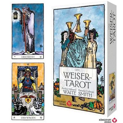 Das Weiser-Tarot - Tarot von A.E. Waite in den ursprünglichen Aquarellfarben (78 Karten illustriert von Pamela Colman Smith mit Booklet), Gebundene