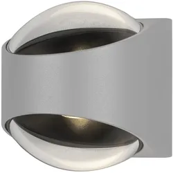 Konstsmide LED Kristall-Linsen-Wandleuchte ab/auf Bitonto, weiss (7884-250)