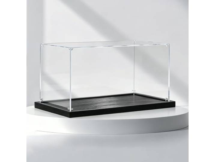Acryl Vitrine 70 80 90 100 cm – Extragroße, Transparente Acryl-Vitrine, Staubdichter Schaukasten-Würfel, Stapelbare Kunststoff-Vitrine für Modelle(70x30x30cm/28x12x12in)