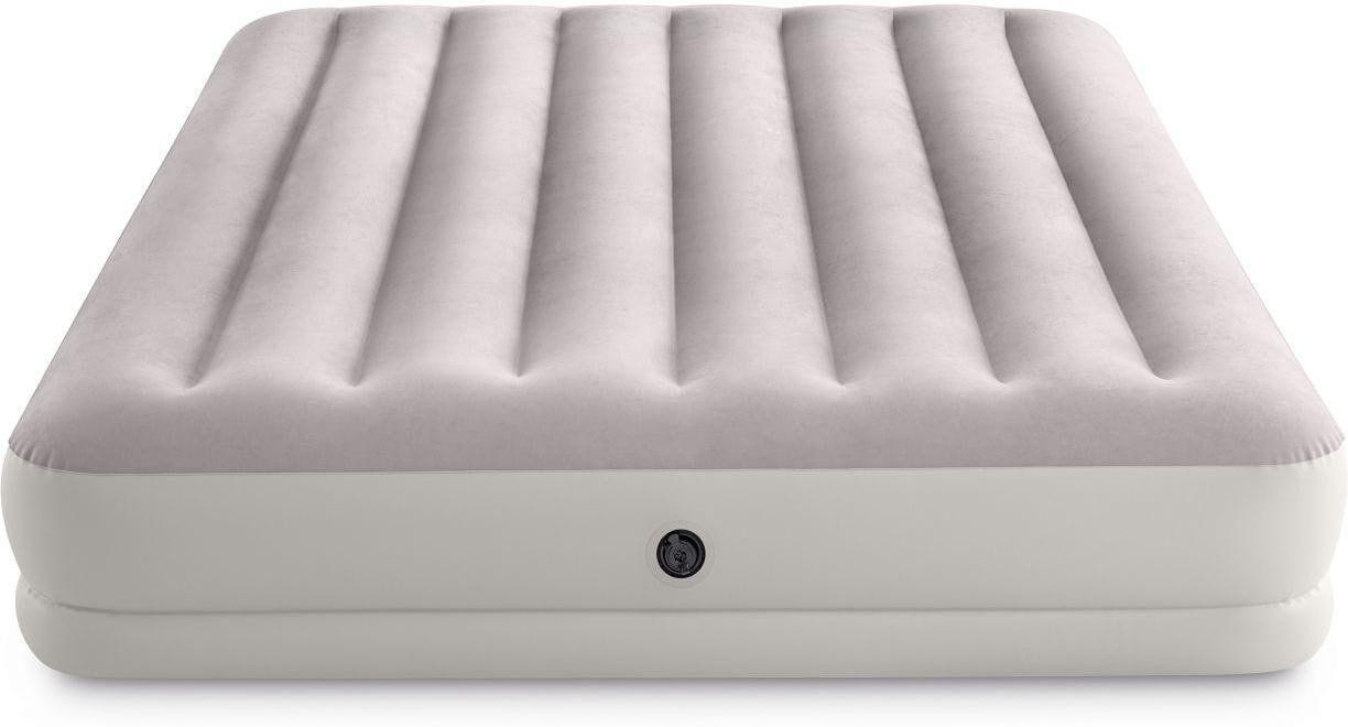 Luftbett INTEX "Prestige Mid-Rise Queen 152 x 203 x 30 cm", grau (hellgrau), B:152cm H:30cm L:203cm, PVC, Luftbetten, Luftbett hellgrau B/H/L: 152cm x 30cm x 203cm