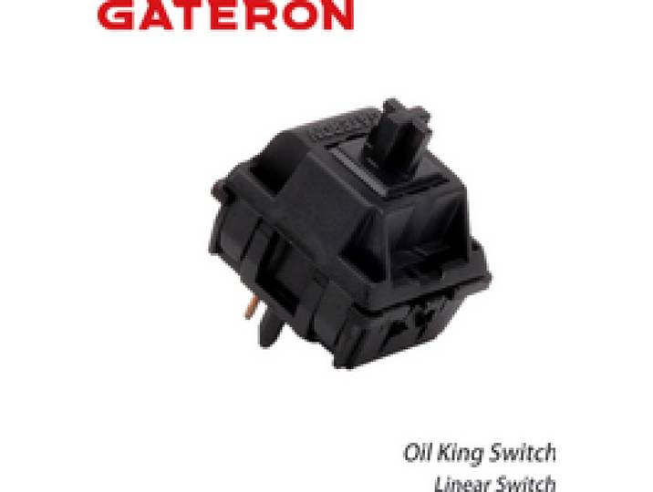 GATERON Oil King Pre-gelubricated 5-pins lineaire toetsenbord voor MX gaming mechanische toetsenbordschakelaar