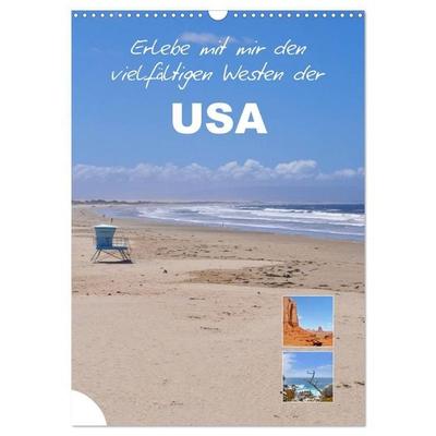 Erlebe mit mir den vielfältigen Westen der USA (Wandkalender 2027 DIN A3 hoch), CALVENDO Monatskalender