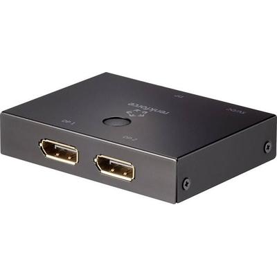 Renkforce 2 Port DisplayPort-Switch bidirektional verwendbar 3840 x 2160 Pixel