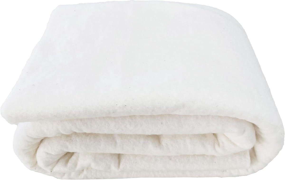 Katoenen Quilt Batting Naai Vulling voor Dekbed - 100% Natuurlijk Katoen - 244 x 244 cm