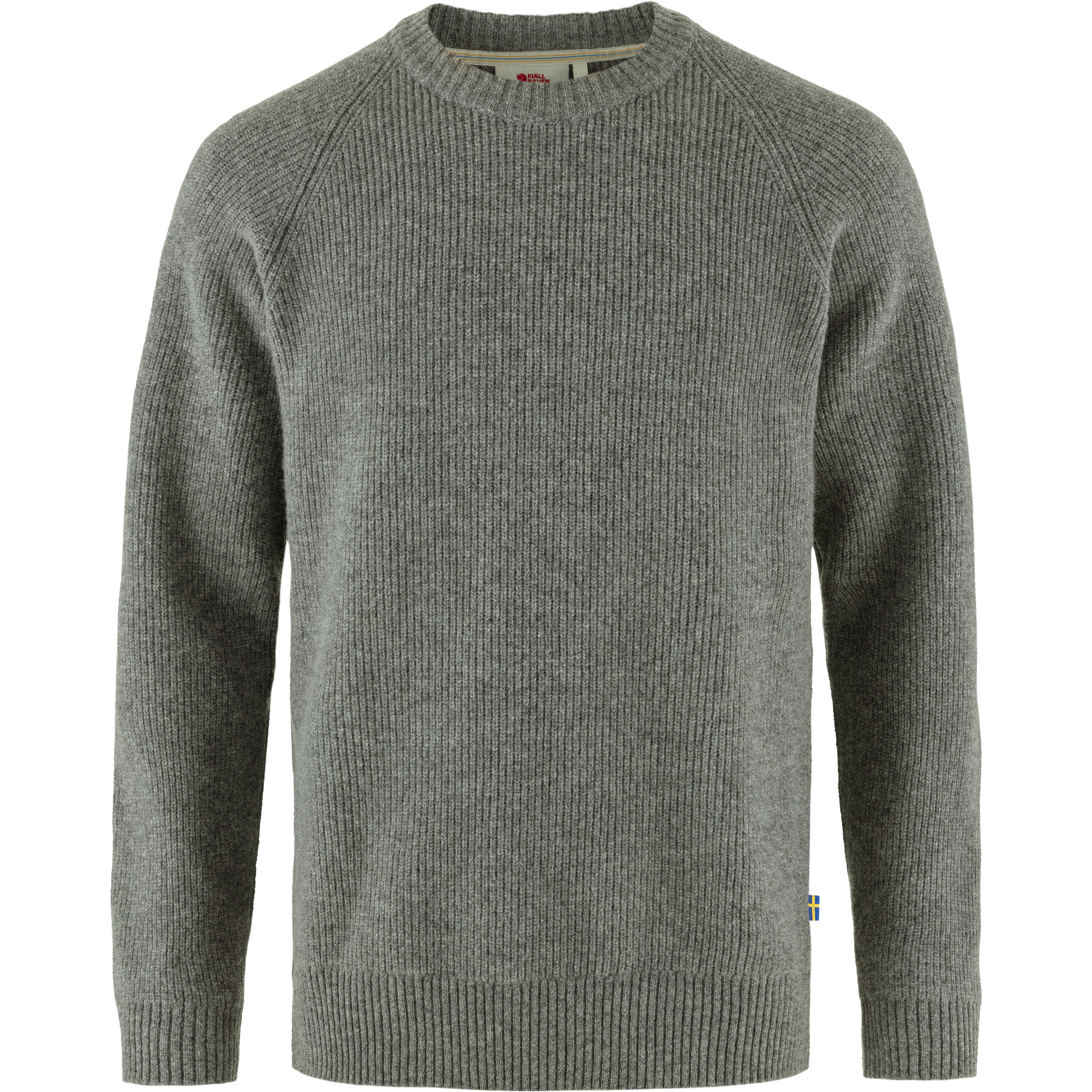 Fjällräven Övik Rib Herren Pullover grau Größe XL Lifestyle Geruchsneutralisierend