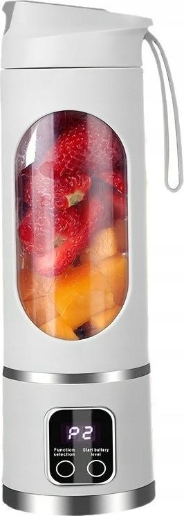 Inna Draagbare batterijmixer, 450 ml, USB-C, LED-display, wit