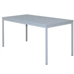 Stahl-Schreibtisch für Unterbaucontainer (310320/310330) 160x80cm Lichtgrau 310160