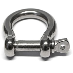 PRIOstahl Schäkel 225, 800kg, Ø 4mm, geschweifte Form, Edelstahl