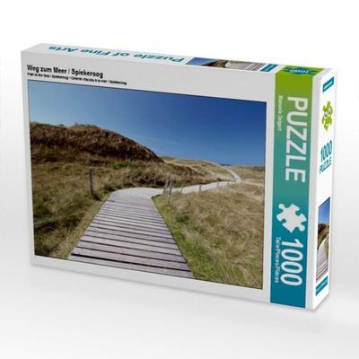 CALVENDO Puzzle Weg zum Meer / Spiekeroog | 1000 Teile Lege-Größe 64 × 48 cm Foto-Puzzle für glückliche Stunden