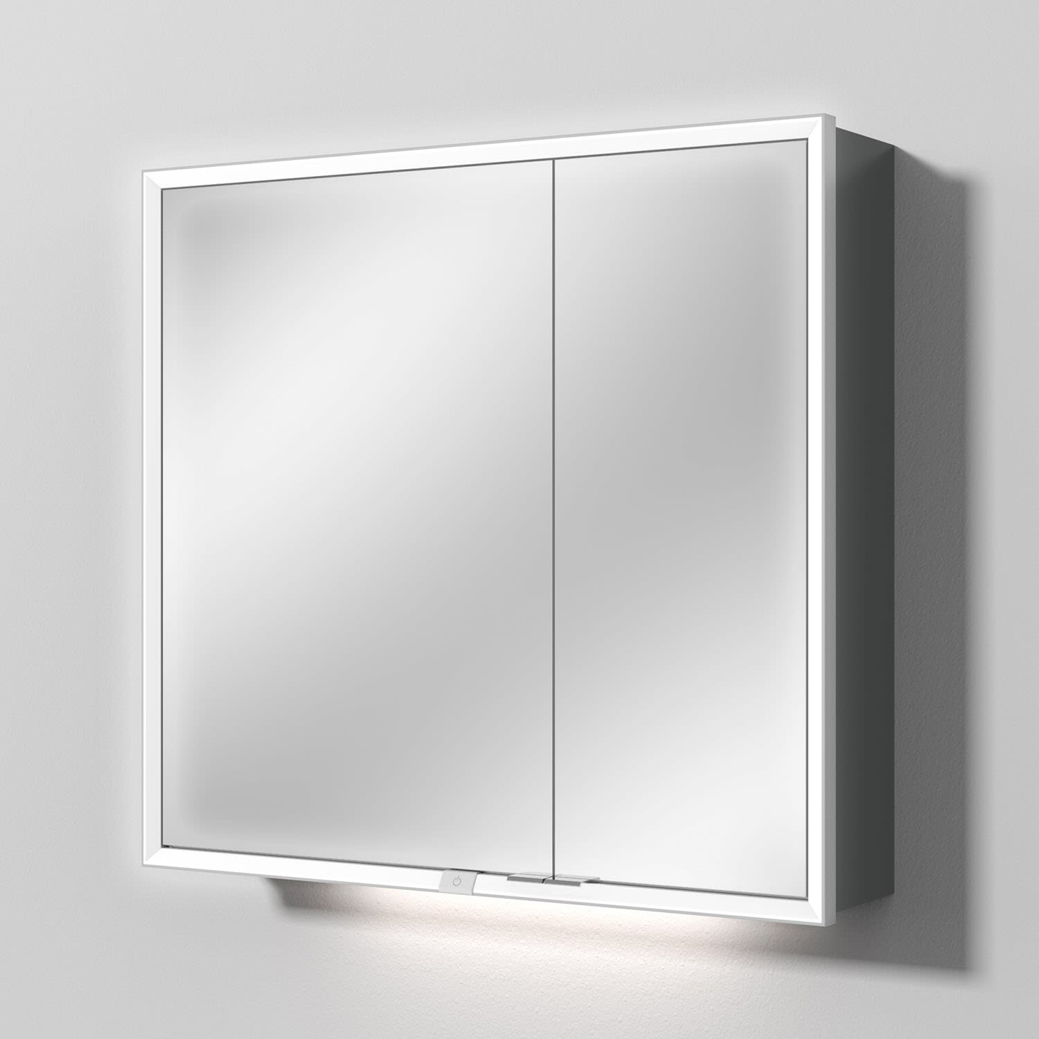 Sanipa Reflection Melamin-Spiegelschrank MILO 80 mit 2 Türen