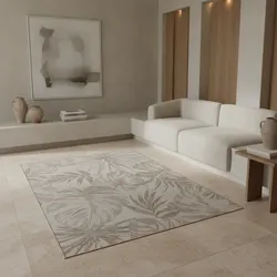 Outdoorteppich VENTOUX, mit Tropen-Motiv, Beige, 200 x 290 cm