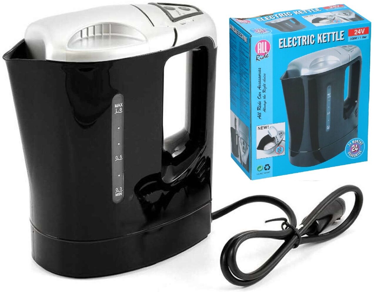 Chaleira Eléctrica Auto 24V 300W (0,8L) - ALL Ride
