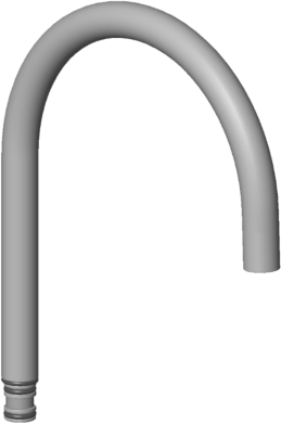 Dornbracht Auslauf Tara Logic, 90282220600  Ersatzteil 165mm, chrom