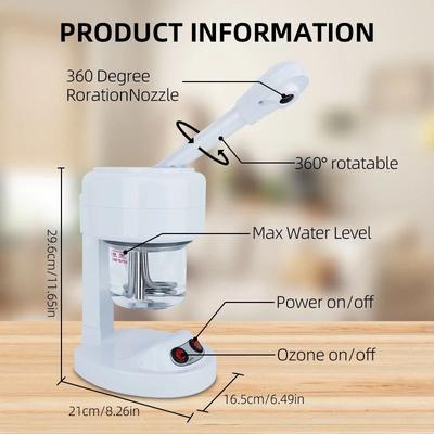 Uplift Picks Ozone Facial Steamer Ionic Warm Mist Face Steamer For Home Skin Care white eu 220 V