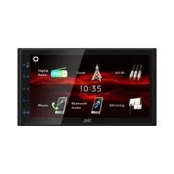 JVC KW-M180DBT 6,8' Doppel-DIN DAB+ Media Receiver mit geringer Einbautiefe