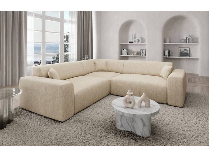 Ecksofa Mallorca L-Form aus Stoff