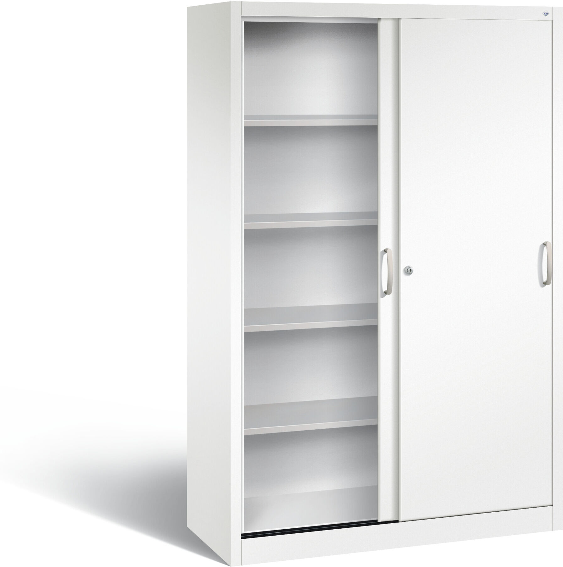 C+P Schiebetürenschrank Acurado, H1950xB1200xT500mm, Front Verkehrsweiß, Korpus Verkehrsweiß (2050-00) ; C + P Möbelsysteme (2050-00 S10229)