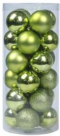 Discount Dollar Deals Mini Christmas Balls Ornaments, Flocked Christmas Balls, Christmas Tree Hanging Decor light Green 2cm