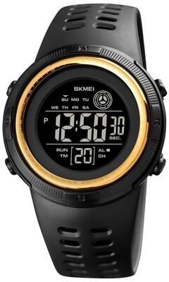 Everyday Crate SKMEI 1773 Digital Sports Watch Dual Time LED Waterproof Wrist Watch With Colorful Backlight gold Black