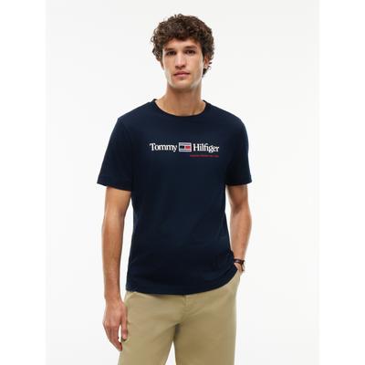 Tommy Hilfiger "BRAND LOVE RWB GRAPHIC" Auffälliger Frontprint mit Tommy Hilfiger Schriftzug, normale Passform