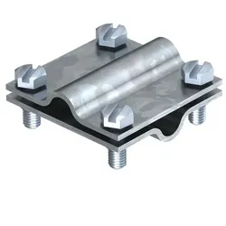 OBO Kreuzverbinder für Rundleiter, Rd 8-10mm, Stahl tauchfeuerverzinkt
