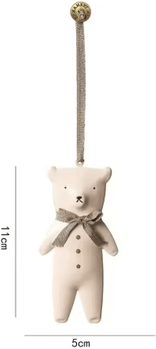 Inspire Picks Nordic Double Sided Christmas Tree Ornament Iron Angel & Soldier Hanging Decoration bear