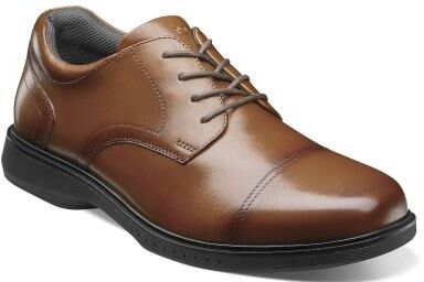 Nunn Bush Kore Pro Cap Toe Oxford Shoes - Mens 8.5 Brown Oxford Medium
