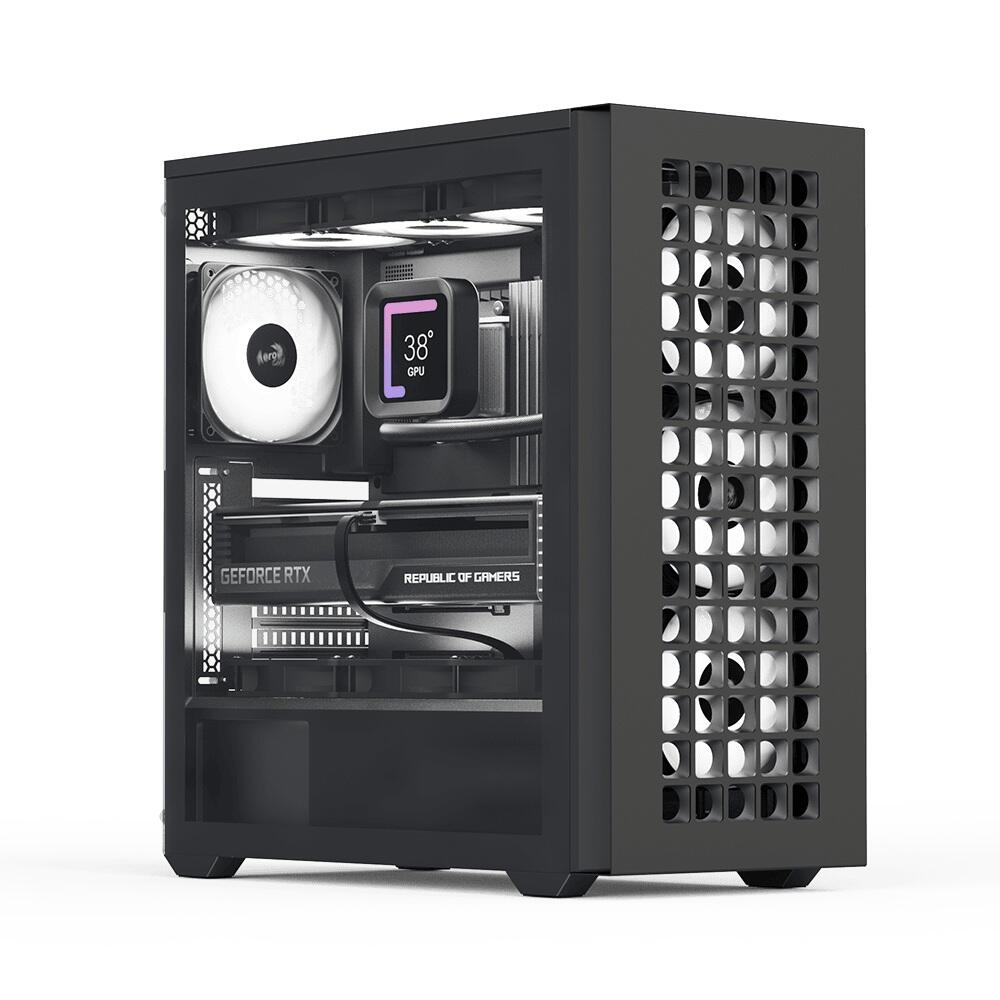 AeroCool PC Gehäuse D502A Mid-Tower Schwarz ACCM-MA02043.11