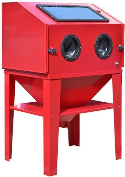 Varan Motors - NESB-11 Cabine de sablage, microbilleuse, sableuse à manchons 420 litres avec Accessoires