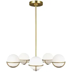 Elstead Lighting, Kronleuchter, Apollo LED Kronleuchter G9 5-fach Brüniertes Messing (81.30 cm)
