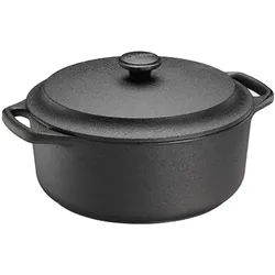 Skeppshult Gusseisen Topf / Bräter 28 cm 0500, Pfanne + Kochtopf, Schwarz