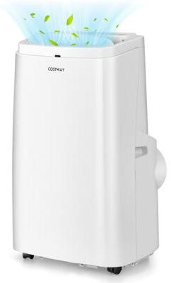 Costway 12000BTU 3-in-1 Portable Air Conditioner with Remote-White