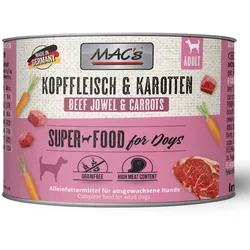 MAC ́s DOG Kopffleisch & Karotten 6x200 g