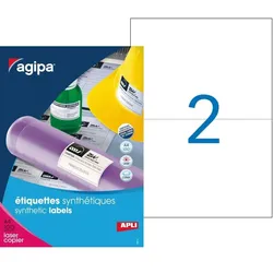 agipa Wetterfeste Folien-Etiketten, 210 x 148,5 mm, weiß
