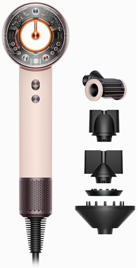 Dyson Supersonic Nural Straight+Wavy Hair Dryer - Pink, New