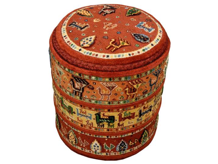 Cazaris Pouf, Textil, orientalisch, Füllung: Styroporkugeln, 40x50x40 cm, Care & Fair, AZO-frei, Indoor, Poufs