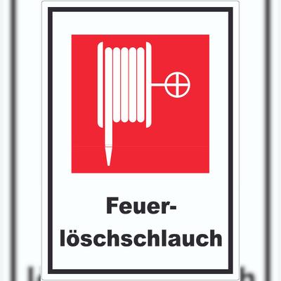 HB-Druck Feuerlöschschlauch Aufkleber A5 (148x210mm)