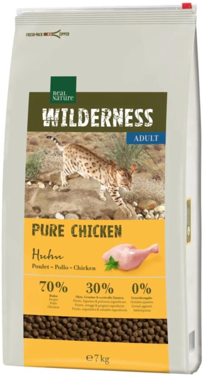 Real Nature Wilderness Gatto Adult Pure Pollo KIT RISPARMIO 2x7KG