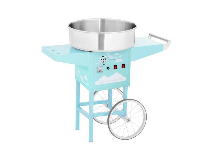 Royal Catering Zuckerwattemaschine Zuckerwattemaschine mit Wagen 52 cm 1200 W türkis
