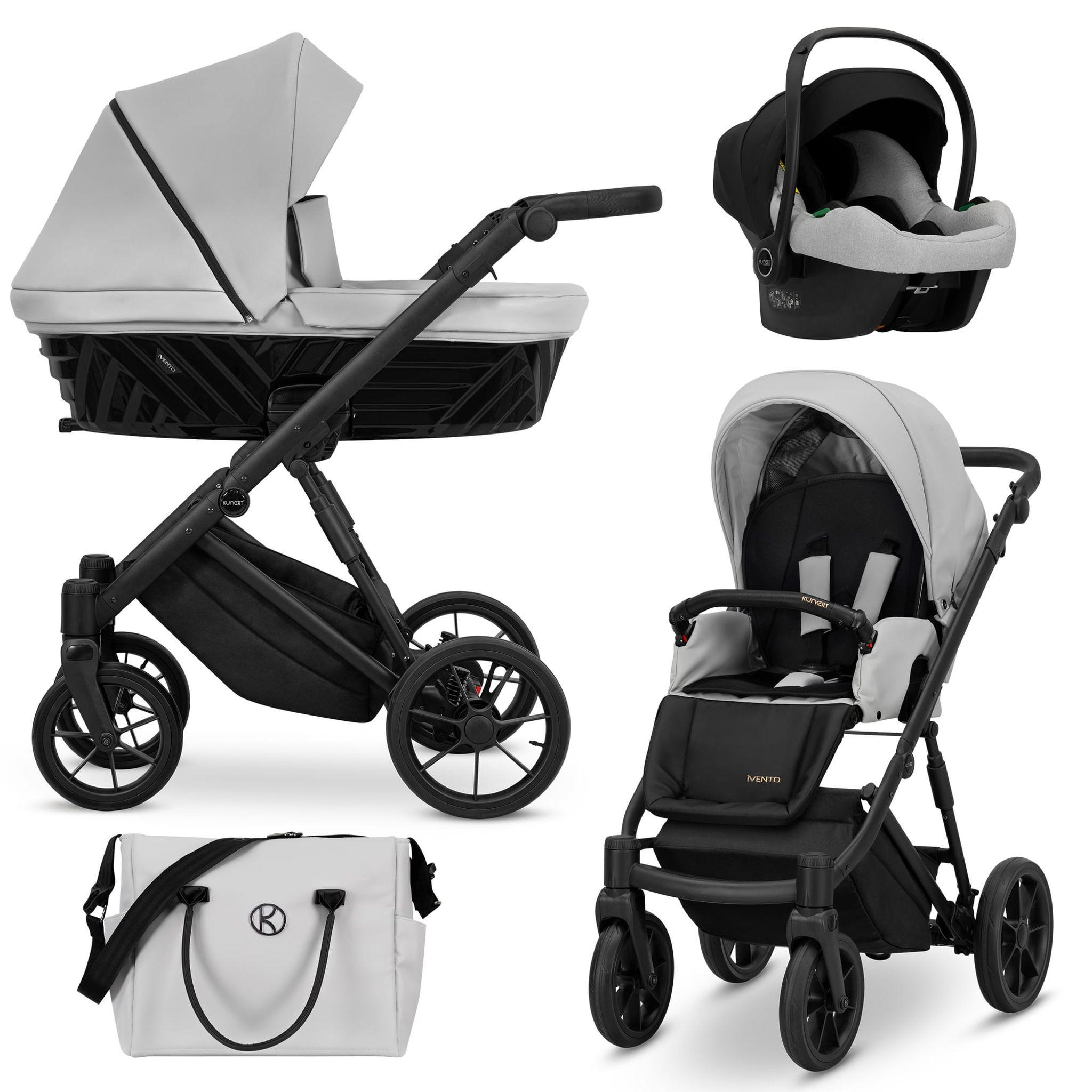 Kinderwagen Kunert Ivento 3in1 - Farbe: Taubengrau